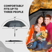 Load image into Gallery viewer, Buy Destinio Big Umbrella for Men and Women 27 Inches Black Online at Destinio.in - For 3 People
