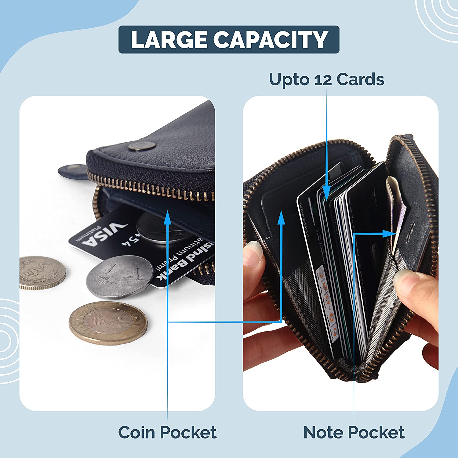 Buy Destinio Card Holder Wallet - Large Capacity - Destinio.in