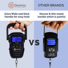 Load image into Gallery viewer, Buy Destinio Hanging Digital Scale Weighing Machine Online - Extra Wide and Thick Handle - Destinio.in
