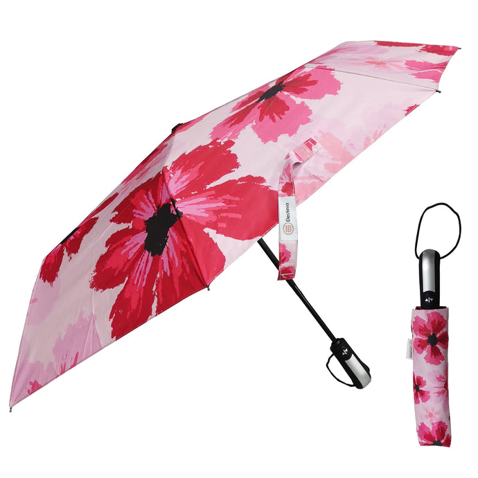Buy Destinio Pink Floral Printed Umbrella, 21 Inches, 3 Fold - Destinio.in