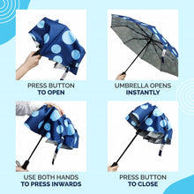 Load image into Gallery viewer, Buy Destinio Polka Dots Printed Umbrella, 21 Inches, 3 Fold - Destinio.in - Easy to Use
