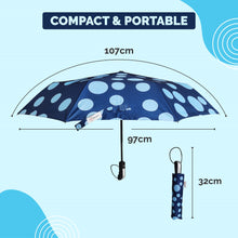 Load image into Gallery viewer, Buy Destinio Polka Dots Printed Umbrella, 21 Inches, 3 Fold - Destinio.in - Size Dimensions

