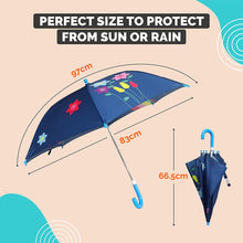 Load image into Gallery viewer, Buy Destinio Umbrella for Kids, 100% Waterproof, Lightweight, Blue Online - Size and Dimensions - Destinio.in
