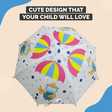 Load image into Gallery viewer, Buy Destinio Umbrella for Kids, 100% Waterproof, Lightweight, White Online - Cute and Colorful Stylish Character Design Pattern - Destinio.in
