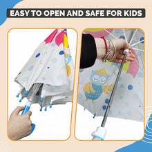 Load image into Gallery viewer, Buy Destinio Umbrella for Kids, 100% Waterproof, Lightweight, White Online - Safe and Easy to Open Close - Destinio.in
