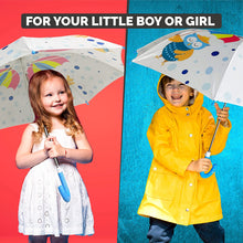 Load image into Gallery viewer, Buy Destinio Umbrella for Kids, 100% Waterproof, Lightweight, White Online - for Baby Boys and Girls - Destinio.in
