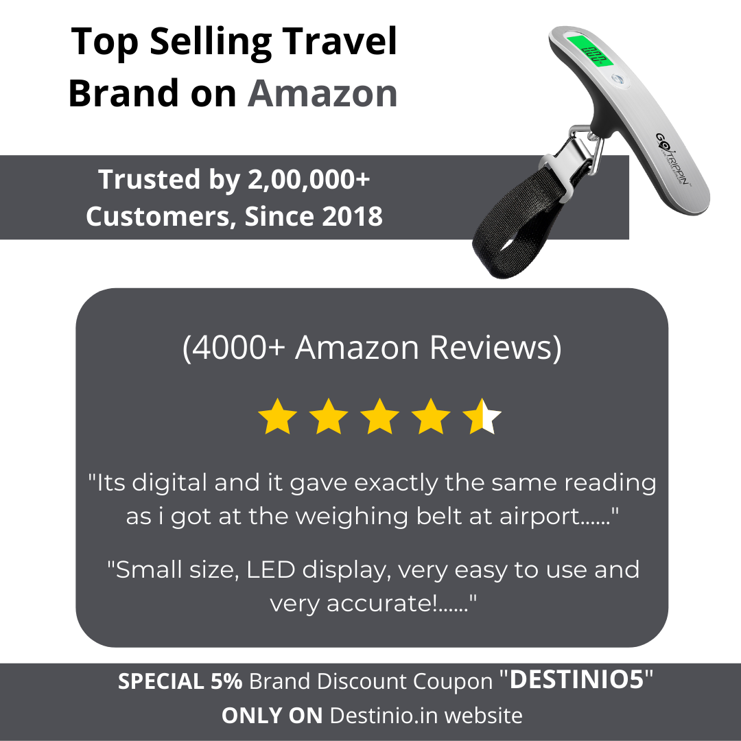 Buy Digital Travel Luggage Weighing Scale - Customer Reviews and Ratings - Destinio.in