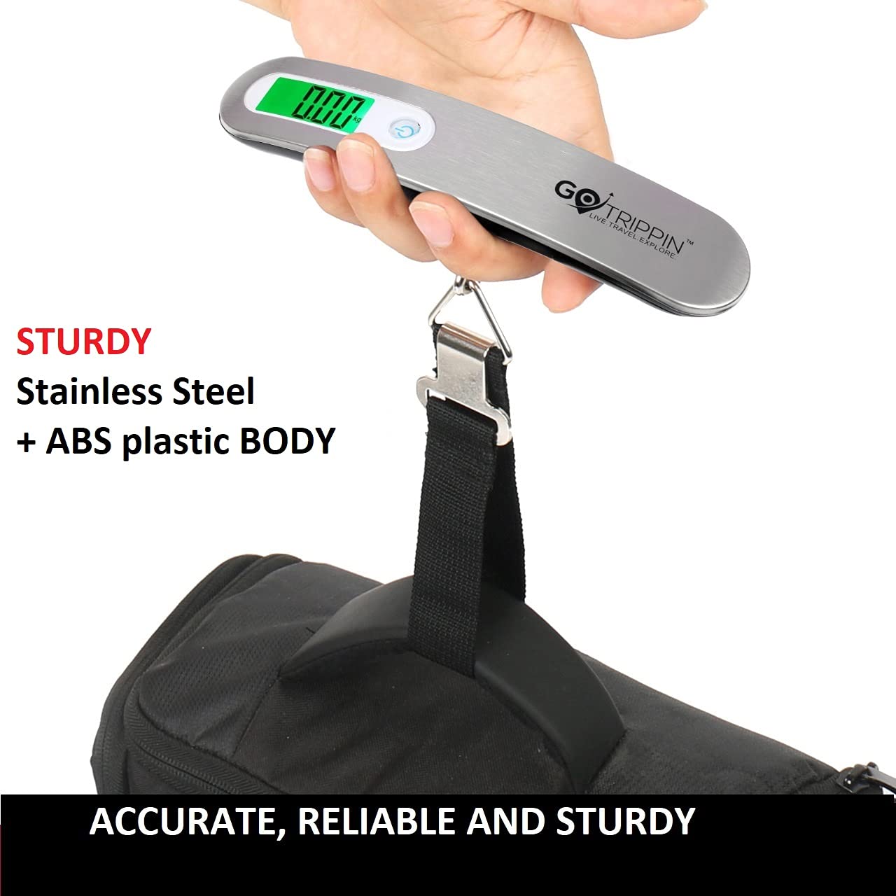 Buy Digital Travel Luggage Weighing Scale - Stainless Steel Body - Destinio.in