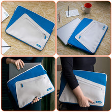 Load image into Gallery viewer, Buy Laptop Bag Sleeve Online - Destinio.in - Usage and All Side Angle Views
