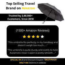 Load image into Gallery viewer, Buy Large Umbrella with Auto Open and Close Online - Customer Review and Ratings - Destinio.in
