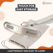 Load image into Gallery viewer, Buy Travel Luggage Digital Weighing Scale Online - Destinio.in - Easy Storage Pouch
