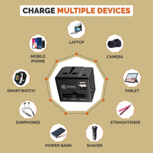 Load image into Gallery viewer, Buy Universal Worldwide Travel Adapter Online - Multi Devide Charging and Compatibility - Destino.in
