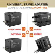 Load image into Gallery viewer, Buy Universal Worldwide Travel Adapter Online - Usage in 150 Countries -  Destino.in
