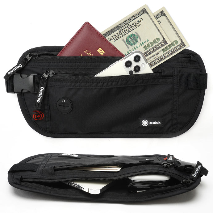 Destinio Money Belt Waist Bag - Pockets - Destinio.in